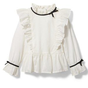 RUFFLE COLLAR TOP Girls size 12